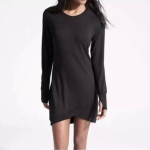 Athleta Black Long Sleeve Dress